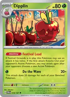 Dipplin 018/167 Twilight Masquerade Pokémon card