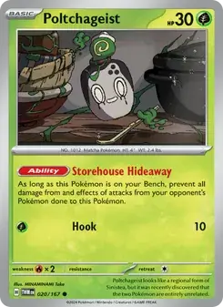Poltchageist 020/167 Twilight Masquerade Pokémon card