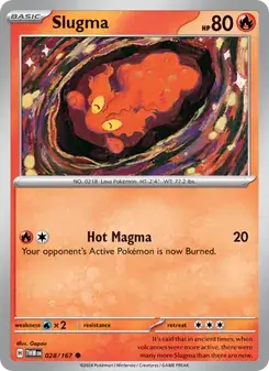 Slugma 028/167 Twilight Masquerade Pokémon card