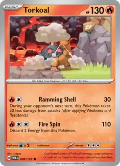 Torkoal 030/167 Twilight Masquerade Pokémon card