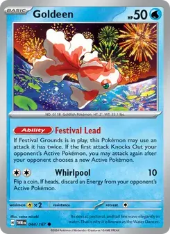 Goldeen 044/167 Twilight Masquerade Pokémon card