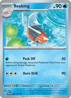 Seaking 045/167 Twilight Masquerade Pokémon card
