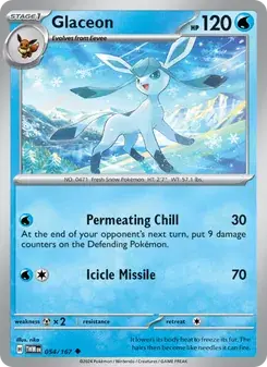 Glaceon 054/167 Twilight Masquerade Pokémon card