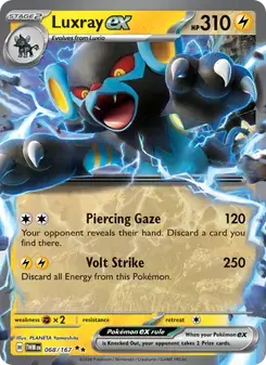 Luxray ex 068/167 Twilight Masquerade Pokémon kaart
