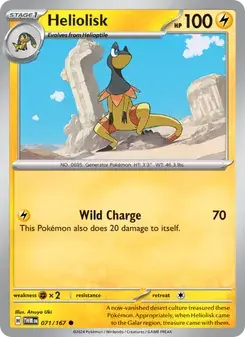 Heliolisk 071/167 Twilight Masquerade Pokémon card