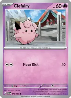 Clefairy 078/167 Twilight Masquerade Pokémon card