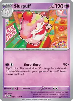 Slurpuff 090/167 Twilight Masquerade Pokémon card