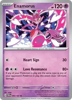 Enamorus 093/167 Twilight Masquerade Pokémon card