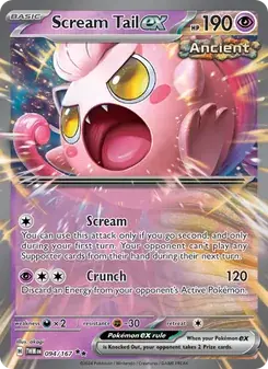 Scream Tail ex 094/167 Twilight Masquerade Pokémon card