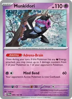 Munkidori 095/167 Twilight Masquerade Pokémon card