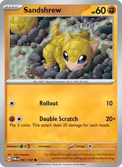 Sandshrew 097/167 Twilight Masquerade Pokémon card