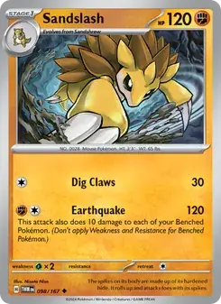 Sandslash 098/167 Twilight Masquerade Pokémon card