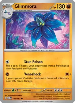 Carta Pokémon Glimmora 109/167 de Twilight Masquerade