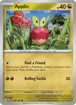 Applin 126/167 Twilight Masquerade Pokémon card