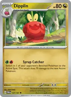 Dipplin 127/167 Twilight Masquerade Pokémon card