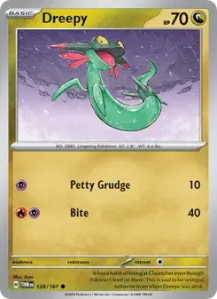 Dreepy 128/167 Twilight Masquerade Pokémon card