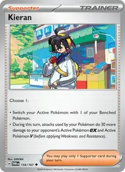 Kieran 154/167 Twilight Masquerade Pokémon card