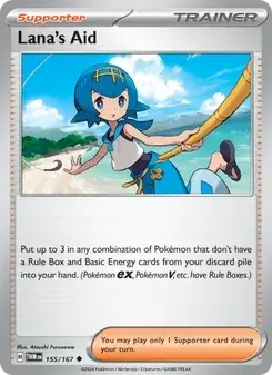 Lana's Aid 155/167 Twilight Masquerade Pokémon card