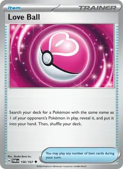 Love Ball 156/167 Twilight Masquerade Pokémon card
