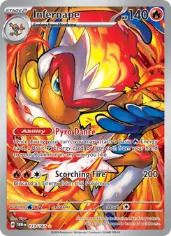 Infernape 173/167 Twilight Masquerade Pokémon card