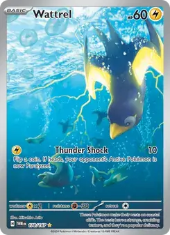 Wattrel 178/167 Twilight Masquerade Pokémon card