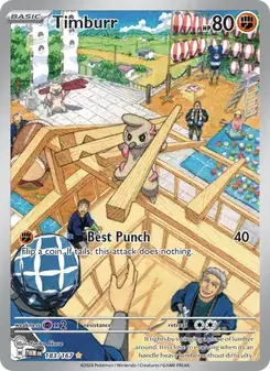 Timburr 183/167 Twilight Masquerade Pokémon card