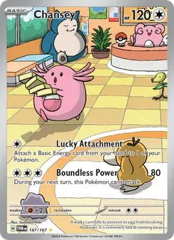 Chansey 187/167 Twilight Masquerade Pokémon card