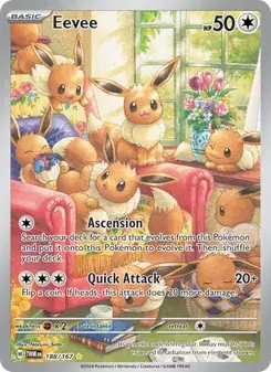Eevee 188/167 Twilight Masquerade Pokémon card