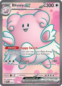 Blissey ex 201/167 Twilight Masquerade Pokémon card