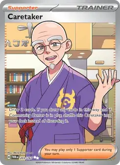 Caretaker 203/167 Twilight Masquerade Pokémon card