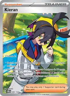 Kieran 206/167 Twilight Masquerade Pokémon card