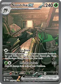 Sinistcha ex 210/167 Twilight Masquerade Pokémon card