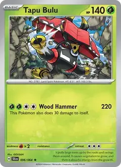 Tapu Bulu 006/64 Shrouded Fable Pokémon card