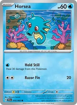 Horsea 010/64 Shrouded Fable Pokémon card