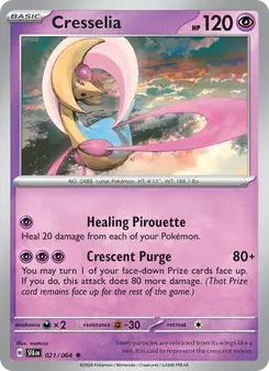 Cresselia 021/64 Shrouded Fable Pokémon card