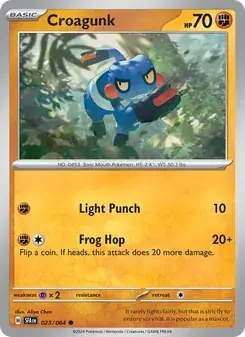 Croagunk 023/64 Shrouded Fable Pokémon card