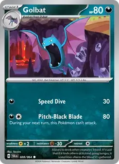 Golbat 028/64 Shrouded Fable Pokémon card