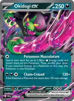 Okidogi ex 036/64 Shrouded Fable Pokémon card