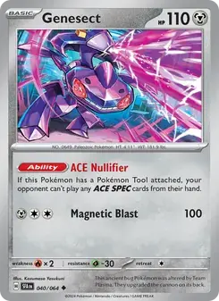 Genesect 040/64 Shrouded Fable Pokémon card
