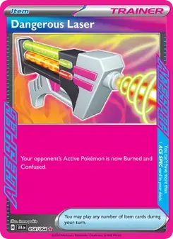 Dangerous Laser 058/64 Shrouded Fable Pokémon card