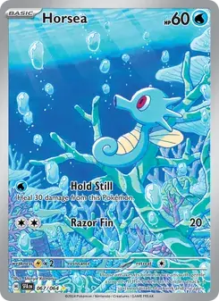 Horsea 067/64 Shrouded Fable Pokémon card