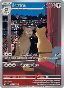 Persian 078/64 Shrouded Fable Pokémon card
