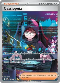 Cassiopeia 094/64 Shrouded Fable Pokémon card