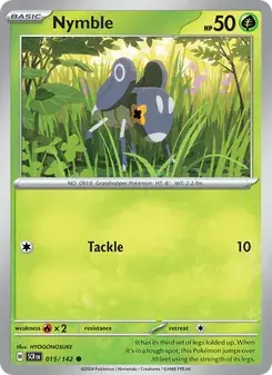 Nymble 015/142 Stellar Crown Pokémon card