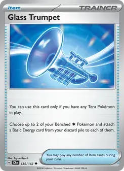 Glass Trumpet 135/142 Stellar Crown Pokémon card