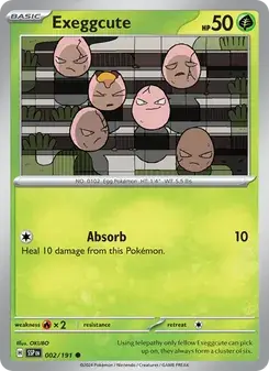 Exeggcute 002/191 Surging Sparks Pokémon card
