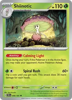 Shiinotic 009/191 Surging Sparks Pokémon card