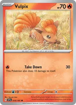 Vulpix 016/191 Surging Sparks Pokémon card