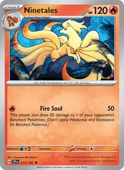 Ninetales 017/191 Surging Sparks Pokémon card
