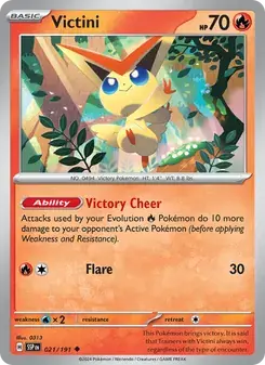 Victini 021/191 Surging Sparks Pokémon card